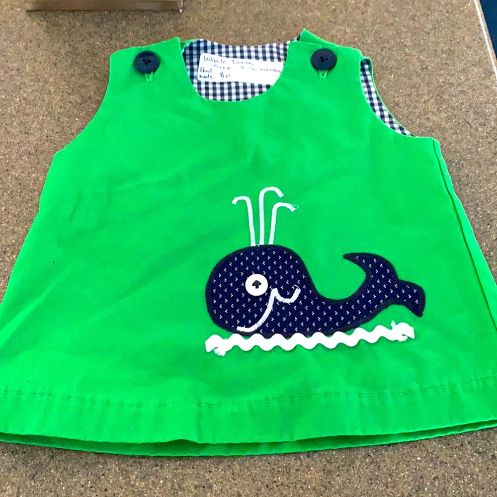 Homemade whale dress